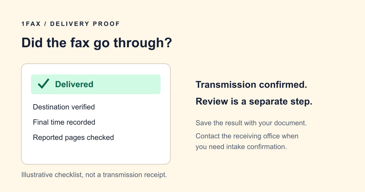 Editorial illustration for Fax Delivery Confirmation: How to Know It Went Through