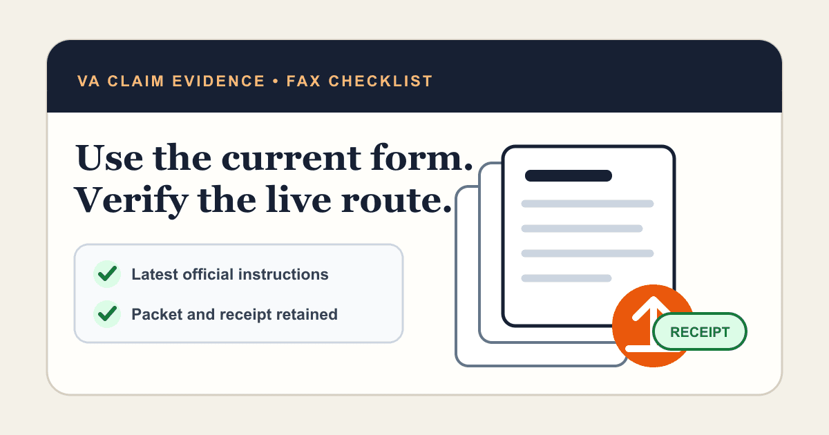 Editorial illustration for How to Fax VA Claim Forms and Supporting Evidence